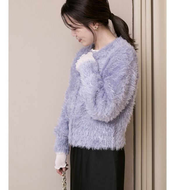  「《WEB限定アイテム》ソフトシャギーカーディガン」|カーディガン|
