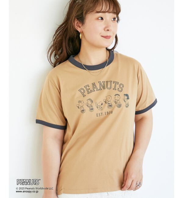  「【PEANUTS】リンガーTシャツ」|Tシャツ・カットソー|