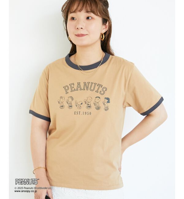  「【PEANUTS】リンガーTシャツ」|Tシャツ・カットソー|