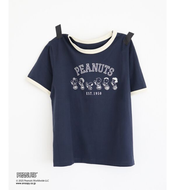  「【PEANUTS】リンガーTシャツ」|Tシャツ・カットソー|