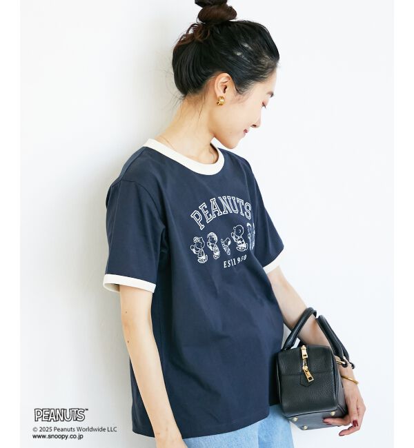  「【PEANUTS】リンガーTシャツ」|Tシャツ・カットソー|