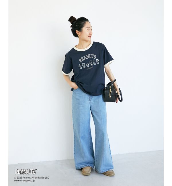  「【PEANUTS】リンガーTシャツ」|Tシャツ・カットソー|