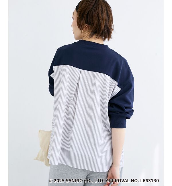  「【HELLO KITTY】刺繍ドッキングプルオーバー」|Tシャツ・カットソー|