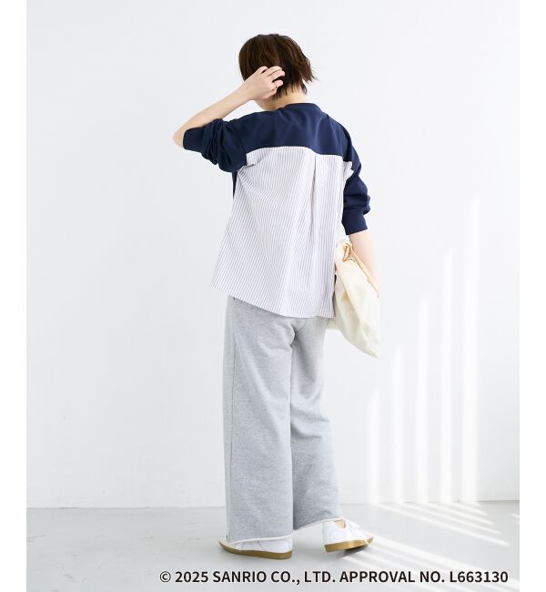  「【HELLO KITTY】刺繍ドッキングプルオーバー」|Tシャツ・カットソー|