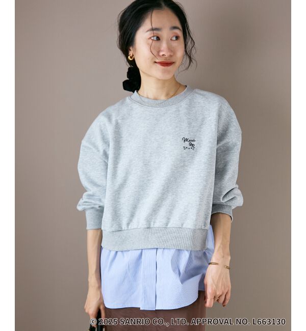  「【HELLO KITTY】刺繍ドッキングプルオーバー」|Tシャツ・カットソー|