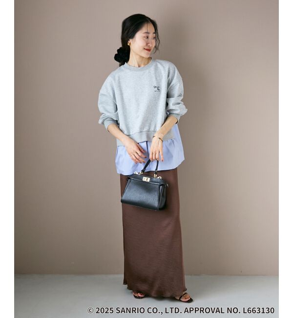  「【HELLO KITTY】刺繍ドッキングプルオーバー」|Tシャツ・カットソー|