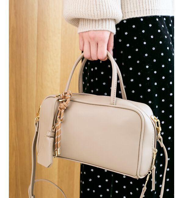  「チャーム付横長ボストン」|ボストンバッグ|