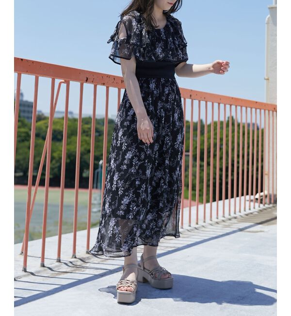  「ダブルカラーコルセットワンピース」|ワンピース|