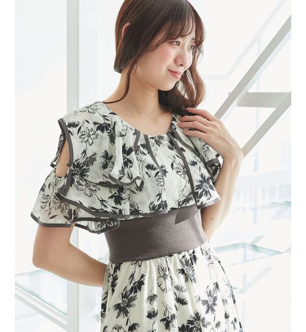  「ダブルカラーコルセットワンピース」|ワンピース|