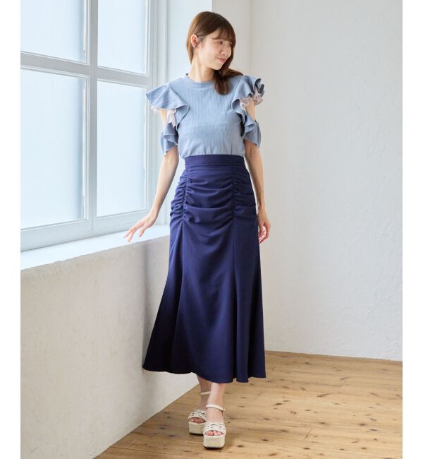 MAJESTICLEGON「ギャザーマーメイドスカート」|スカート|