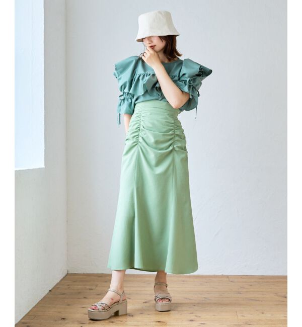 MAJESTICLEGON「ギャザーマーメイドスカート」|スカート|