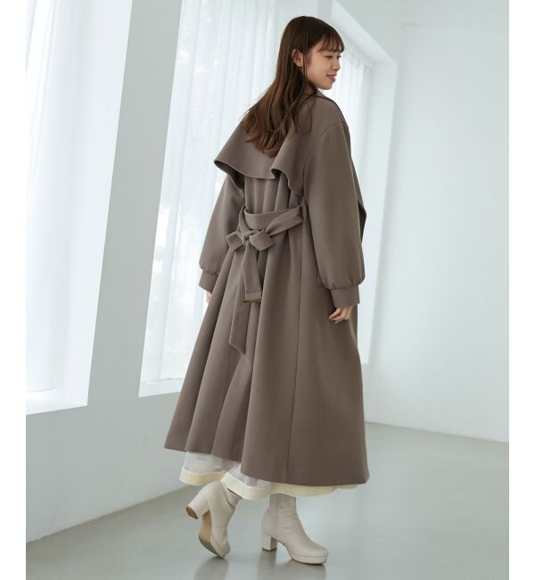 MAJESTICLEGON「バックデザインチェスターコート」|チェスターコート|