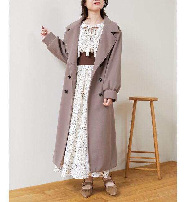 MAJESTICLEGON「バックデザインチェスターコート」|チェスターコート|