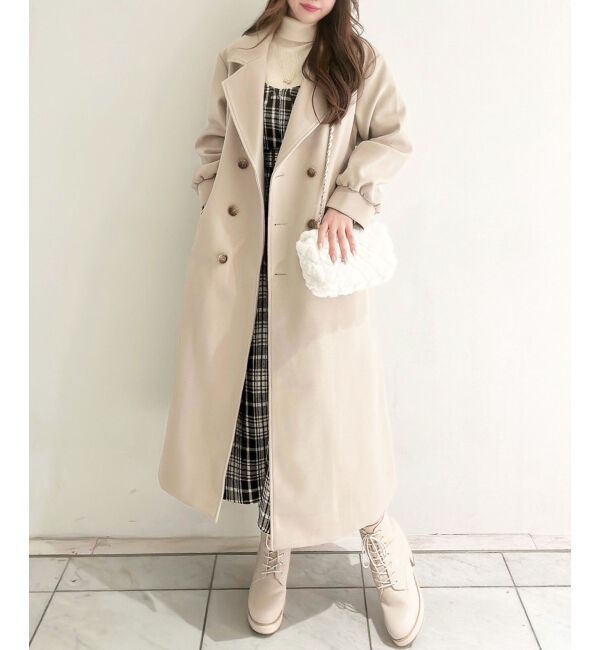 MAJESTICLEGON「バックデザインチェスターコート」|チェスターコート|