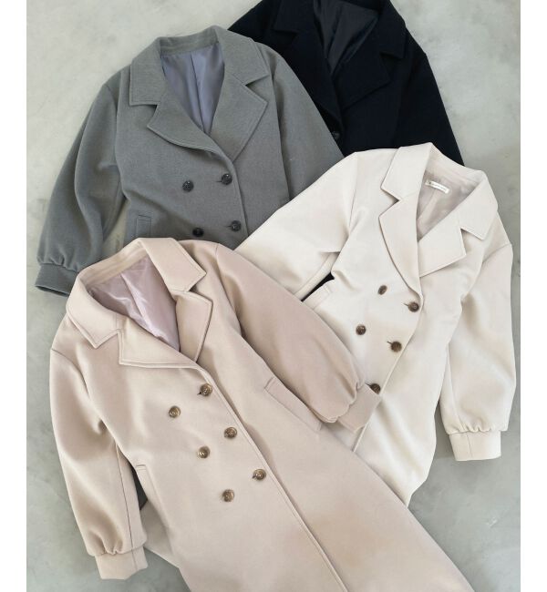 MAJESTICLEGON「バックデザインチェスターコート」|チェスターコート|