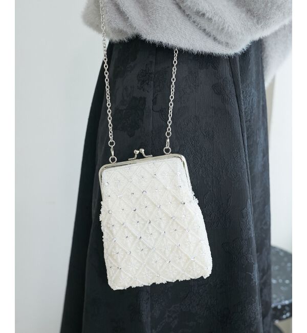 MAJESTICLEGON「2WAYビーズ刺繍バッグ」|ショルダー・メッセンジャー|