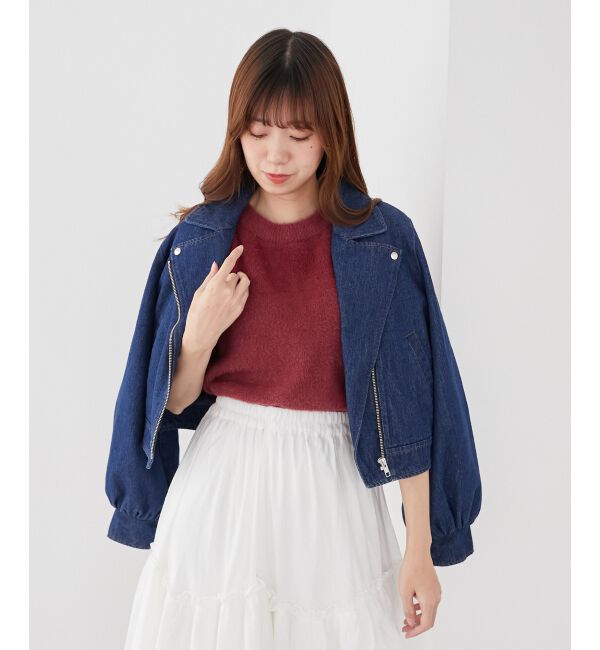 MAJESTICLEGON「Ladyショートライダース」|その他|ブルー