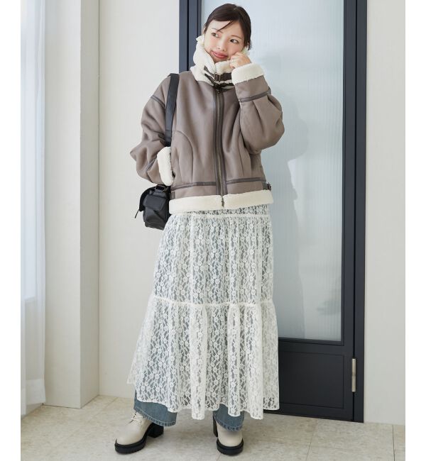 MAJESTICLEGON「オーバーサイズボアブルゾン」|ブルゾン・スタジャン|