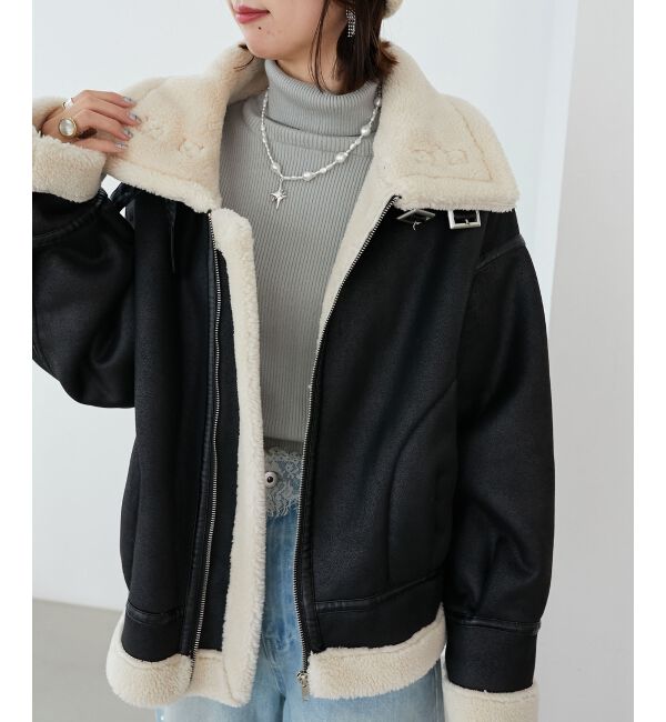 MAJESTICLEGON「オーバーサイズボアブルゾン」|ブルゾン・スタジャン|