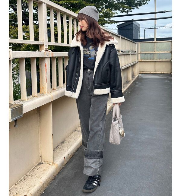 MAJESTICLEGON「オーバーサイズボアブルゾン」|ブルゾン・スタジャン|