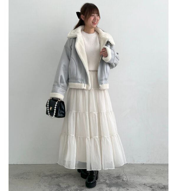 MAJESTICLEGON「オーバーサイズボアブルゾン」|ブルゾン・スタジャン|