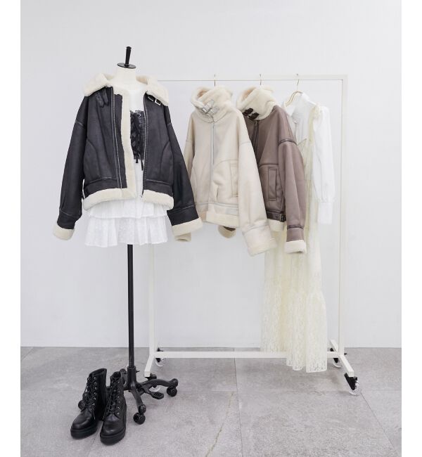 MAJESTICLEGON「オーバーサイズボアブルゾン」|ブルゾン・スタジャン|