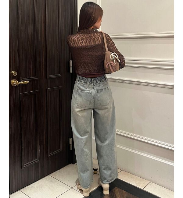 MAJESTICLEGON「レースカーデ&times;リボンインナーセット」|カーディガン|