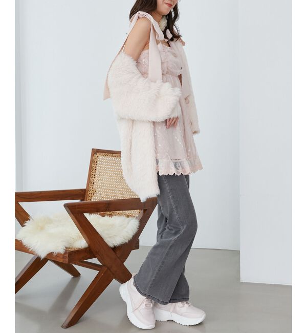  「裾レースドロストビスチェ」|キャミソール|