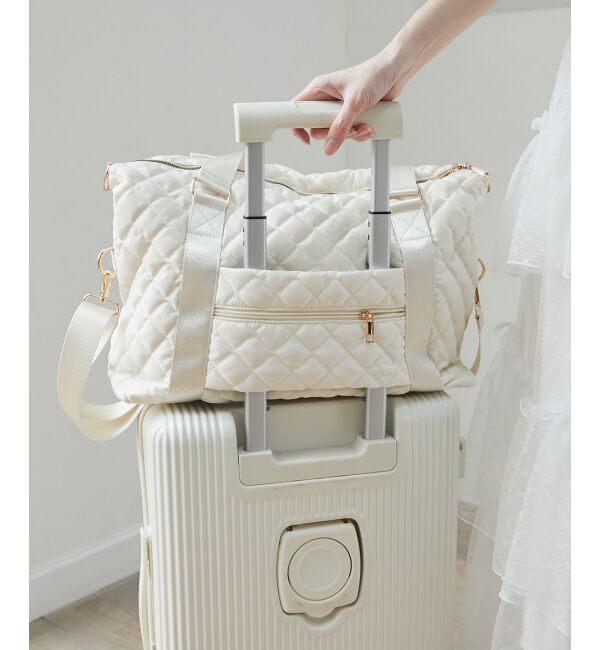  「◇キルティングトラベルボストン」|ボストンバッグ|