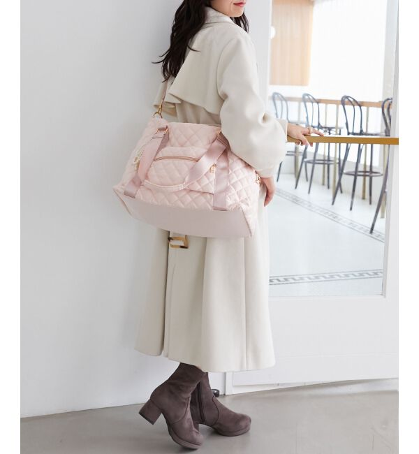  「◇キルティングトラベルボストン」|ボストンバッグ|