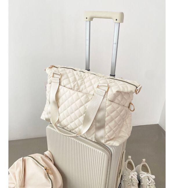  「◇キルティングトラベルボストン」|ボストンバッグ|