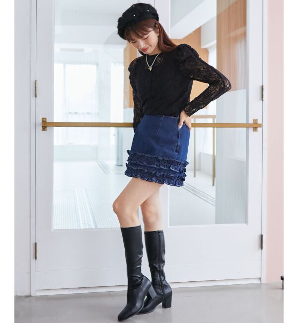 MAJESTICLEGON「クルーネックパワショルトップス」|Tシャツ・カットソー|