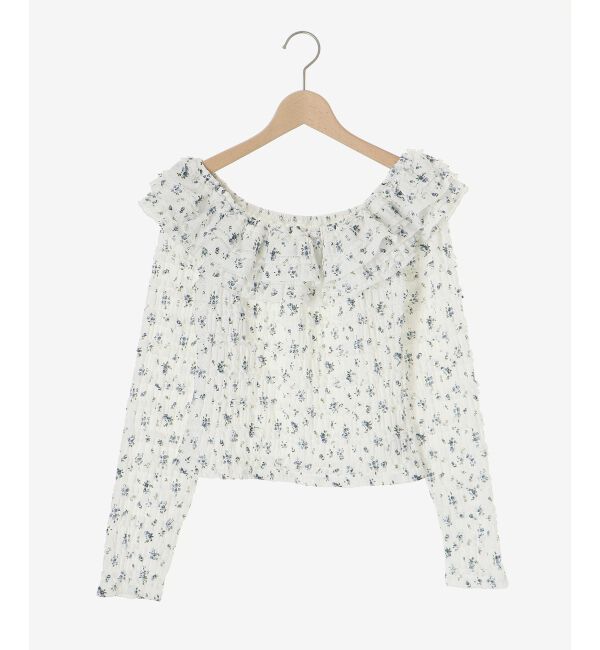 MAJESTICLEGON「前後2wayカットレースフリルトップス」|Tシャツ・カットソー|