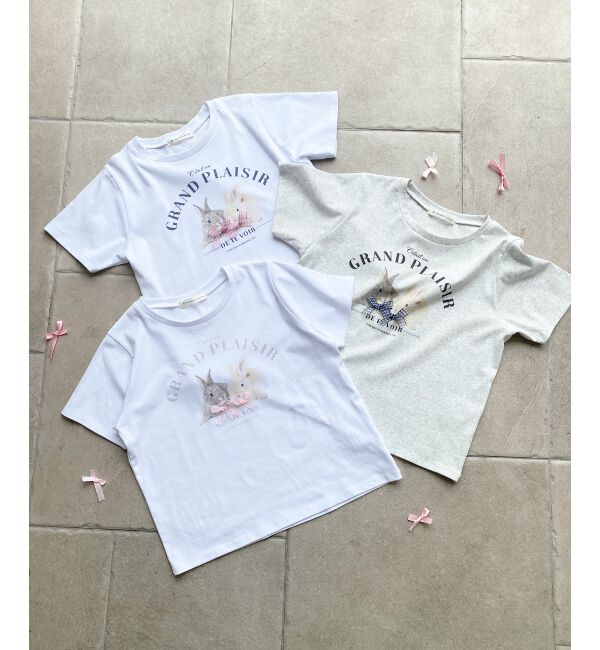  「うさぎちゃんTシャツ」|Tシャツ・カットソー|