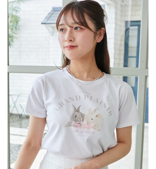  「うさぎちゃんTシャツ」|Tシャツ・カットソー|