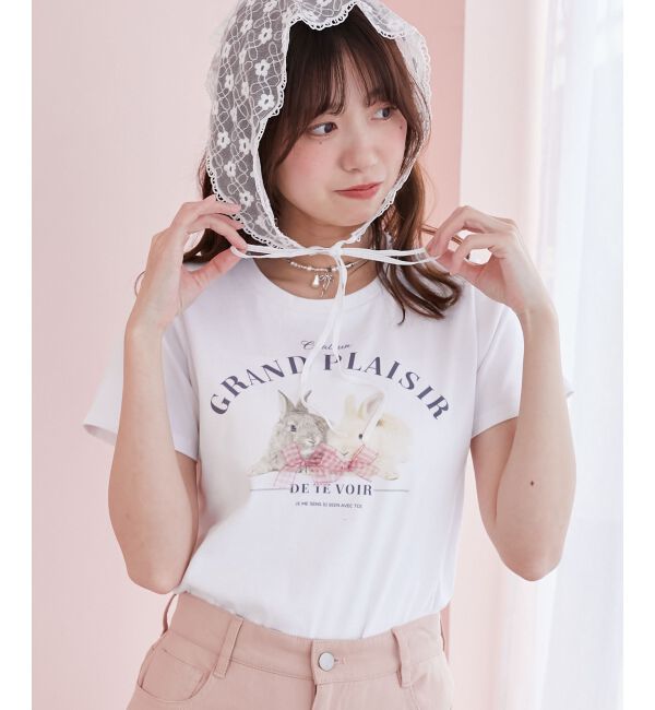  「うさぎちゃんTシャツ」|Tシャツ・カットソー|