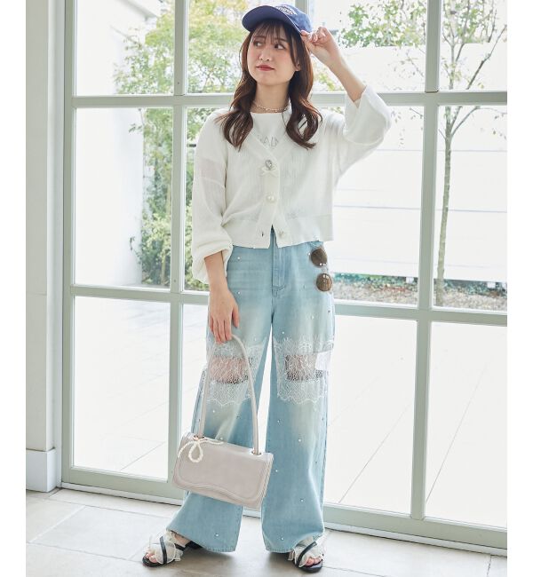  「チャームボタンUVカットカーディガン」|カーディガン|