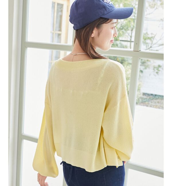  「チャームボタンUVカットカーディガン」|カーディガン|