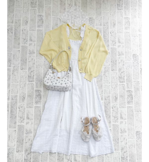  「チャームボタンUVカットカーディガン」|カーディガン|