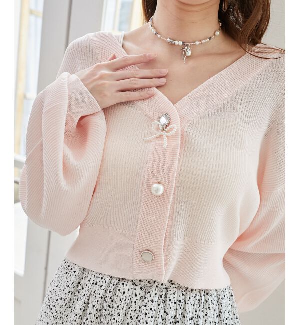  「チャームボタンUVカットカーディガン」|カーディガン|