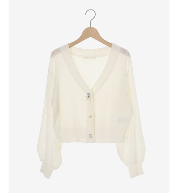  「チャームボタンUVカットカーディガン」|カーディガン|