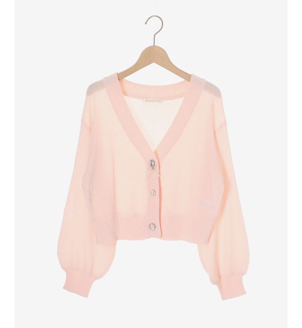  「チャームボタンUVカットカーディガン」|カーディガン|