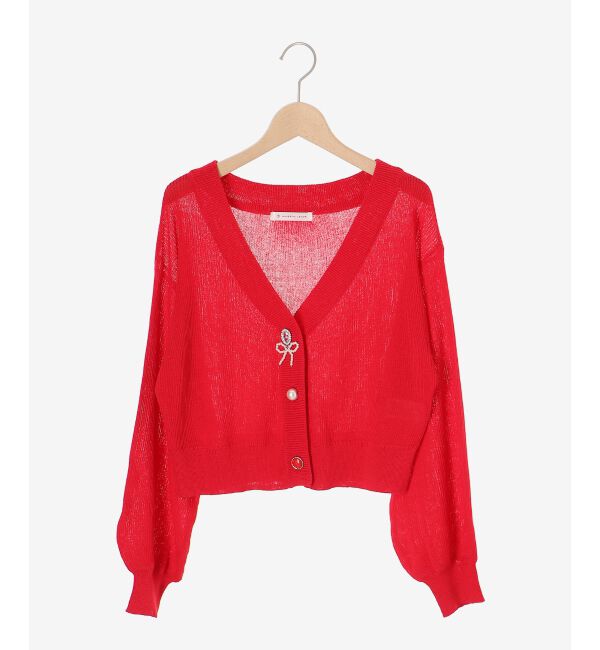  「チャームボタンUVカットカーディガン」|カーディガン|