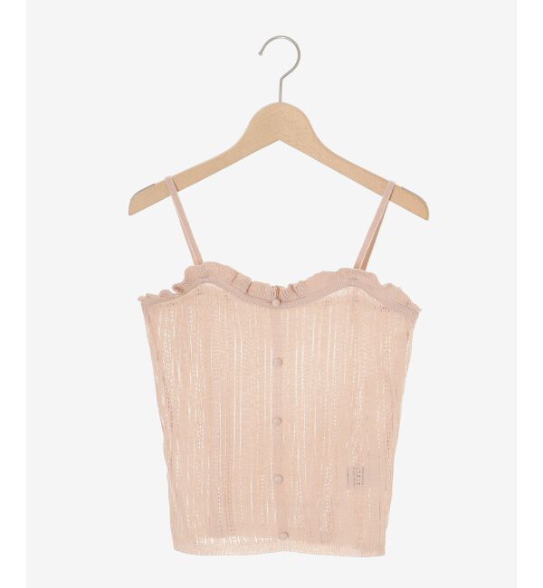  「レーシーパターンキャミセットカーデ」|カーディガン|