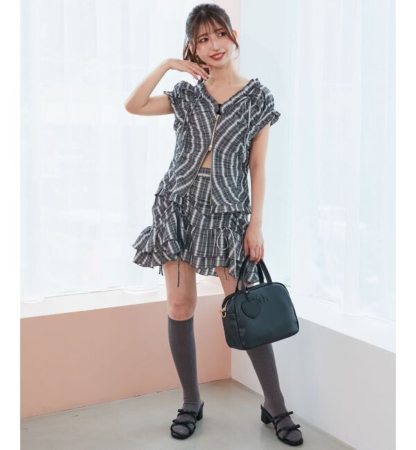  「ガーリーブラウス＆スカパンセット」|ワンピース|