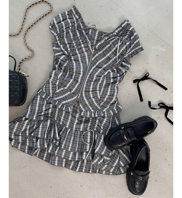  「ガーリーブラウス＆スカパンセット」|ワンピース|