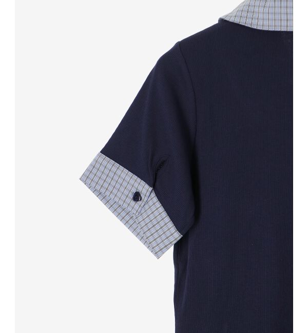  「シャツドッキングカットトップス」|Tシャツ・カットソー|