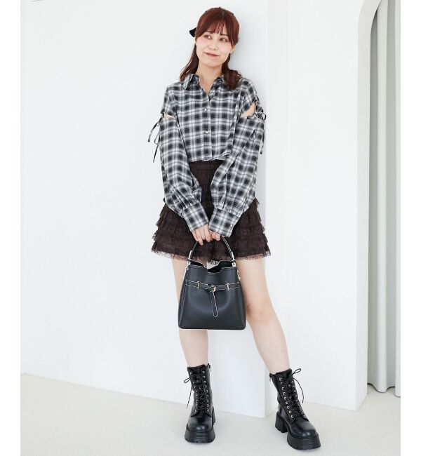  「オープンショルダーショートシャツ」|シャツ・ブラウス|