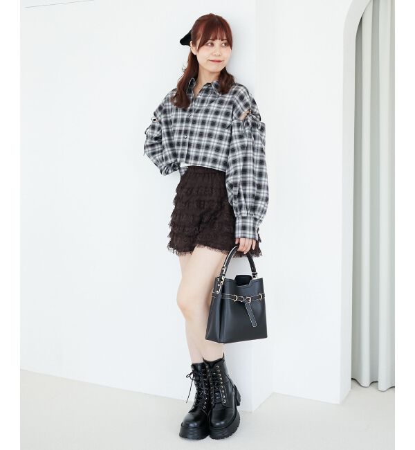  「オープンショルダーショートシャツ」|シャツ・ブラウス|