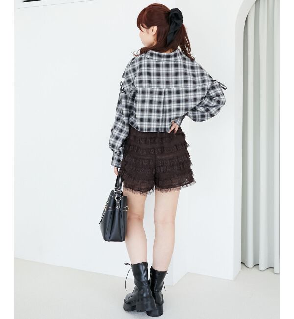  「オープンショルダーショートシャツ」|シャツ・ブラウス|